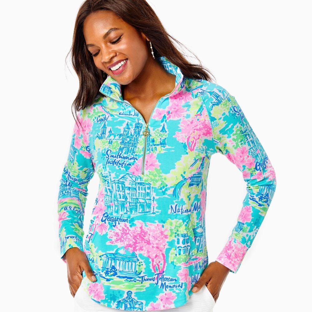 Lilly Pulitzer Washington, DC print Skipper popover